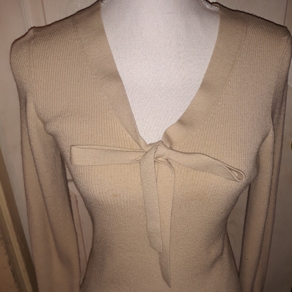 LOFT tan long sleeve sweater - Picture 2 of 4